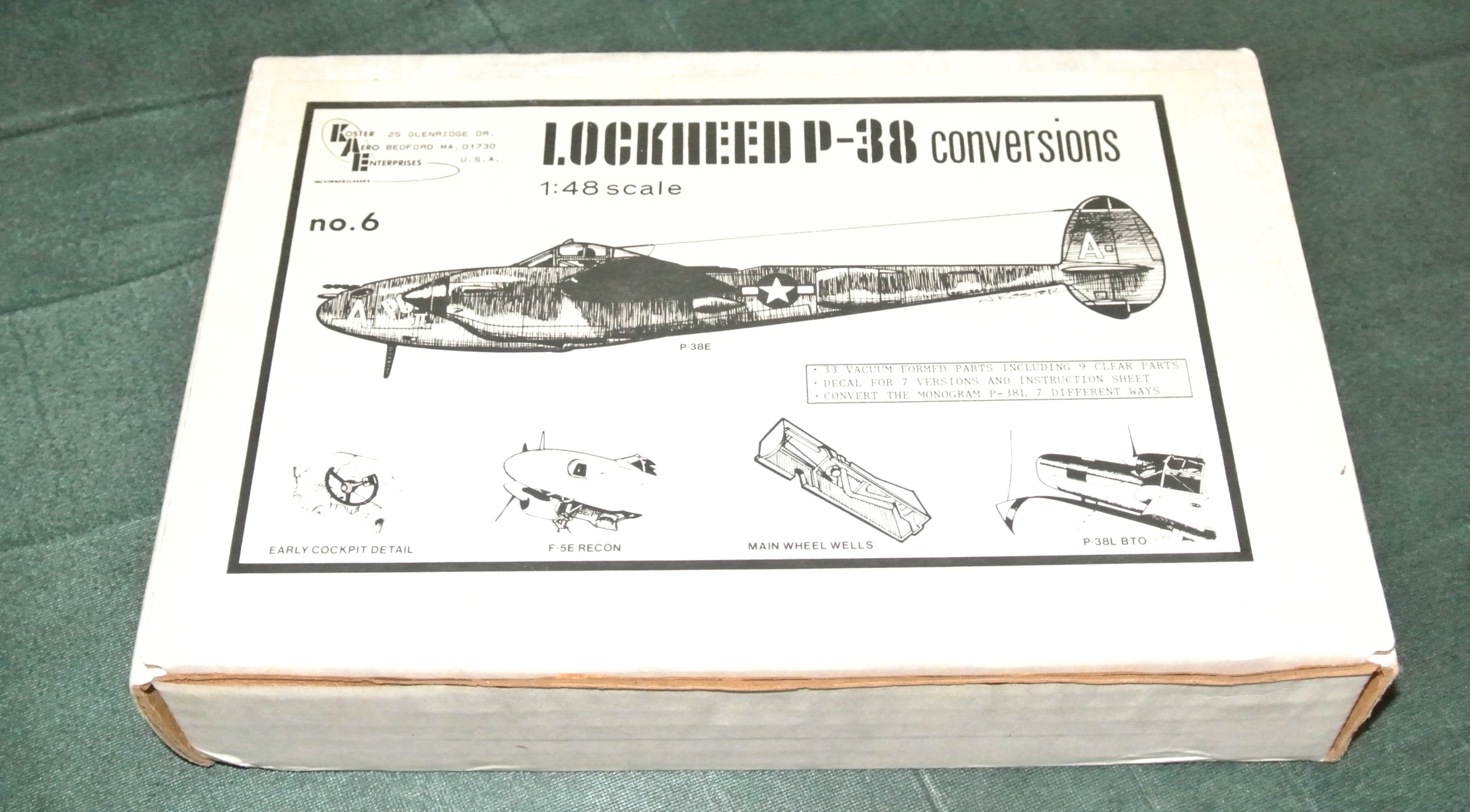 1/48 LOCKHEED P-38 CONVERSIONS (#2)”</B> 